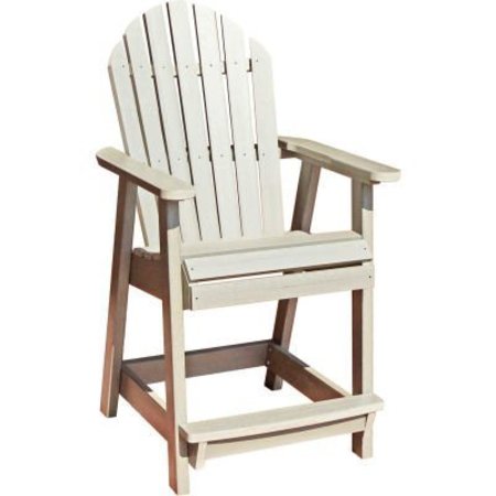 HIGHWOOD USA highwood® Hamilton Counter Deck Chair, Whitewash AD-CHCA2-WAE